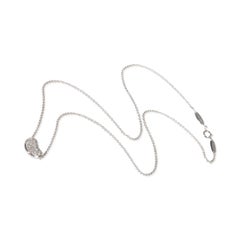 Tiffany & Co. Platinum Diamond Elsa Peretti Bean Pendant
