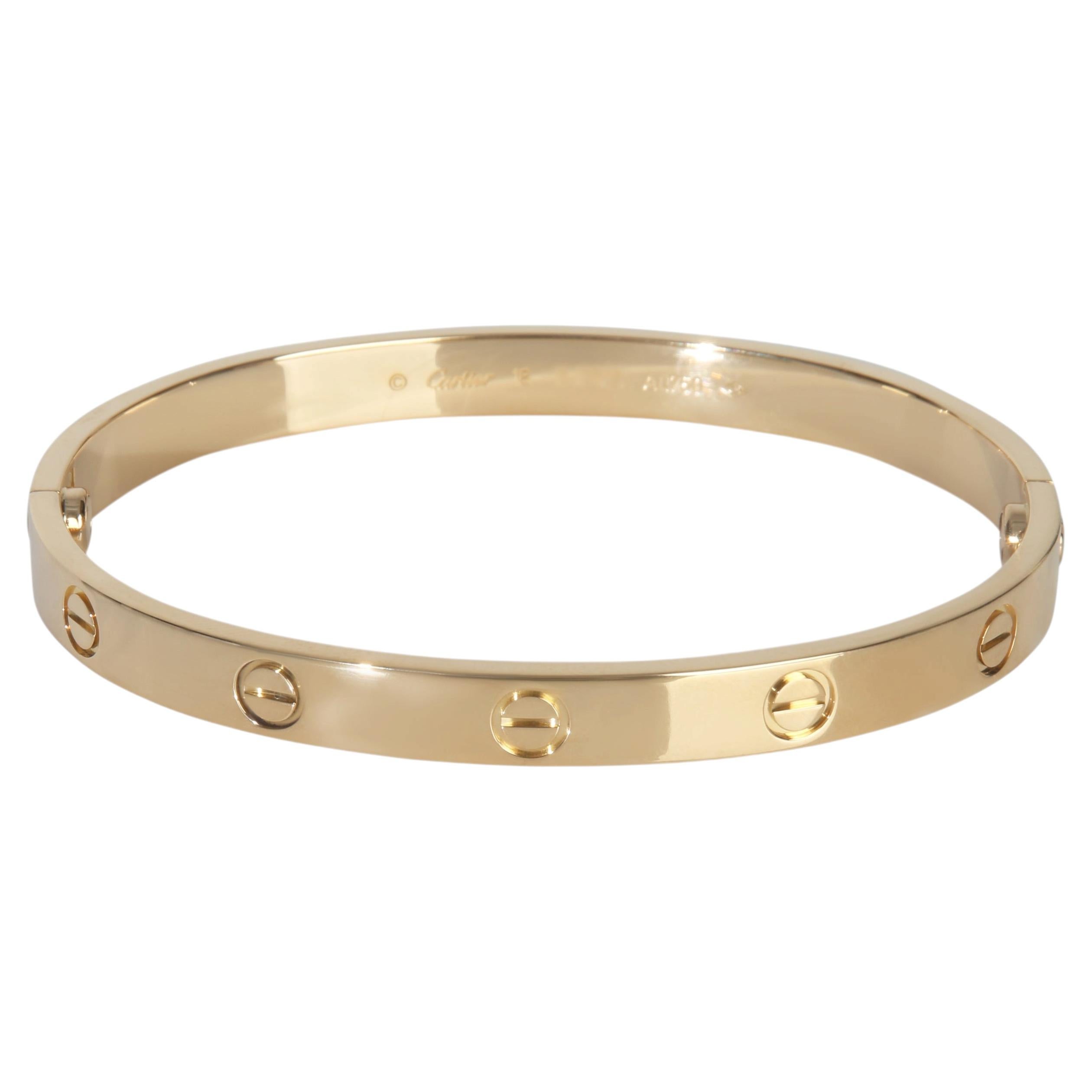 Cartier Yellow Gold  Love Bracelet For Sale