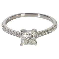 Tiffany & Co. 0.74 ct Princess Diamond Novo Engagement Ring