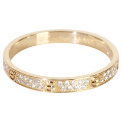 Cartier Yellow Gold Diamond Mini Model Love Ring