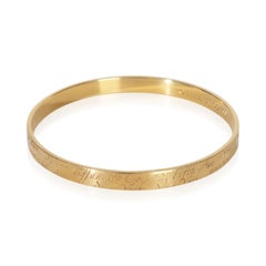 Tiffany & Co. Yellow Gold Notes Bangle Bracelet