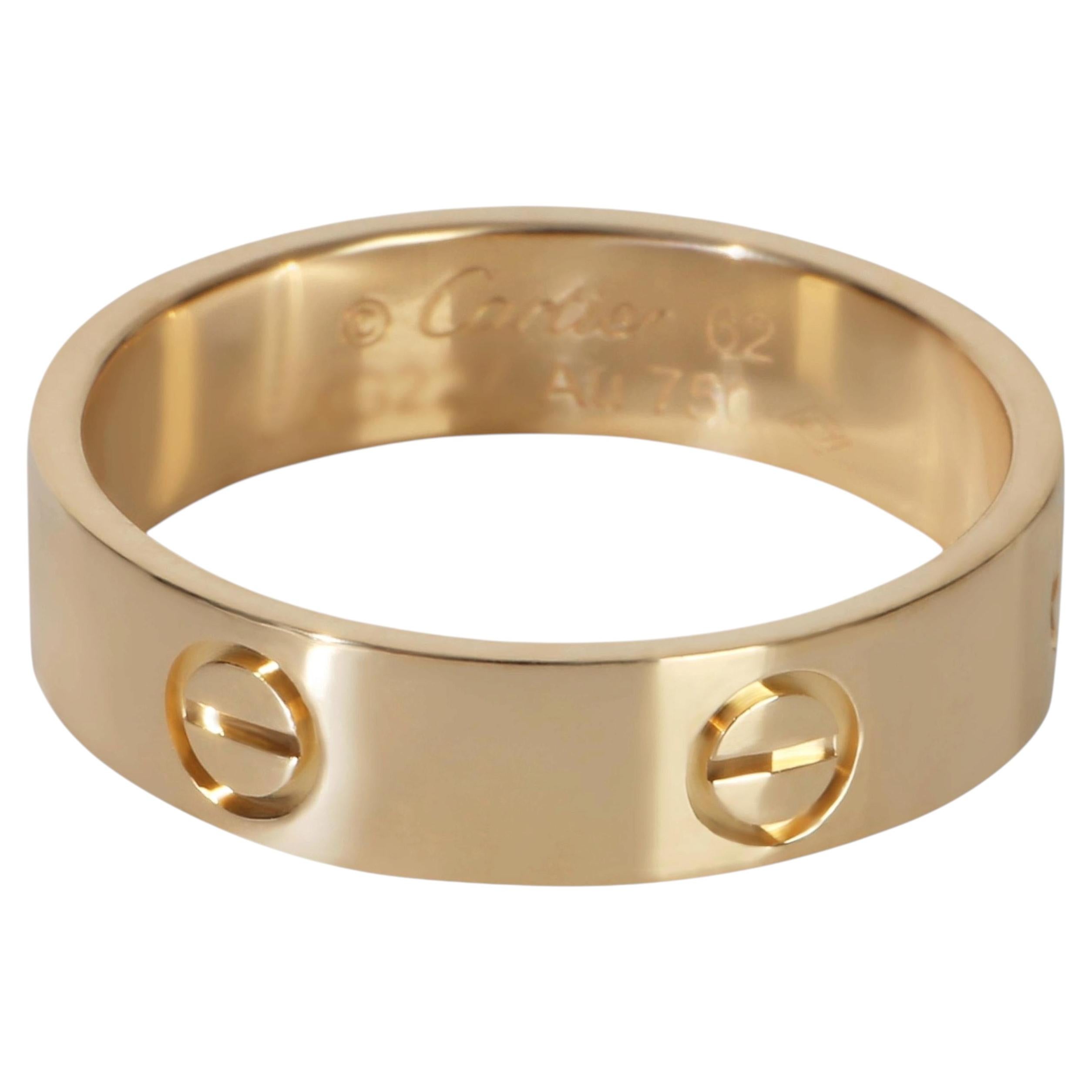 Cartier Yellow Gold  Love Ring For Sale