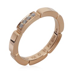 Bague « Maillon Panthère » en or rose et diamants de Cartier