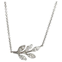 Tiffany & Co. Platinum Diamond Victoria Vine Necklace