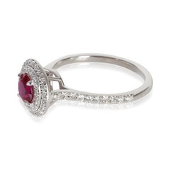 Tiffany & Co. Platinum Ruby and Diamond Soleste Ring