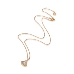 BVLGARI Rose Gold Diamond Diva's Dream Pendant