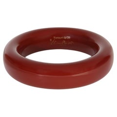 Tiffany & Co.  Elsa Peretti Red Lacquer Bracelet