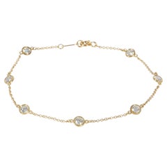 Tiffany & Co. Bracciale con diamanti in oro giallo Elsa Peretti Diamond By The Yard