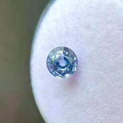 Fine 1.02ct Natural Ceylon Sapphire Vivid Blue Round Cut 5.5mm Loose Gem VVS