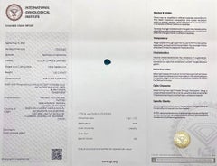 Natural 1.03ct Colour Change Australian Sapphire Blue Green IGI Certified Gem