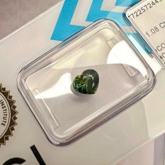 Australian 1.08ct Colour Change Sapphire No Heat Green Blue IGI Certified Gem