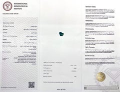 Unique IGI Certified 1.08ct Australia Bi Colour Green Yellow Sapphire No Heat