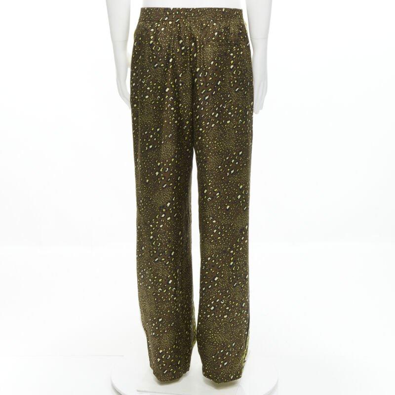 De los hombres VERSACE Mosaico Barocco 2021 seda oro barroco leopardo pantalón relajado IT50 L en venta