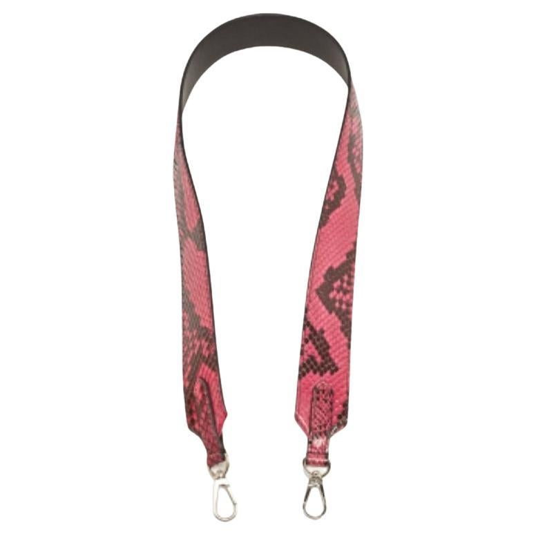 Louis Vuitton Pink Python Bandoulière Shoulder Bag Strap For Sale