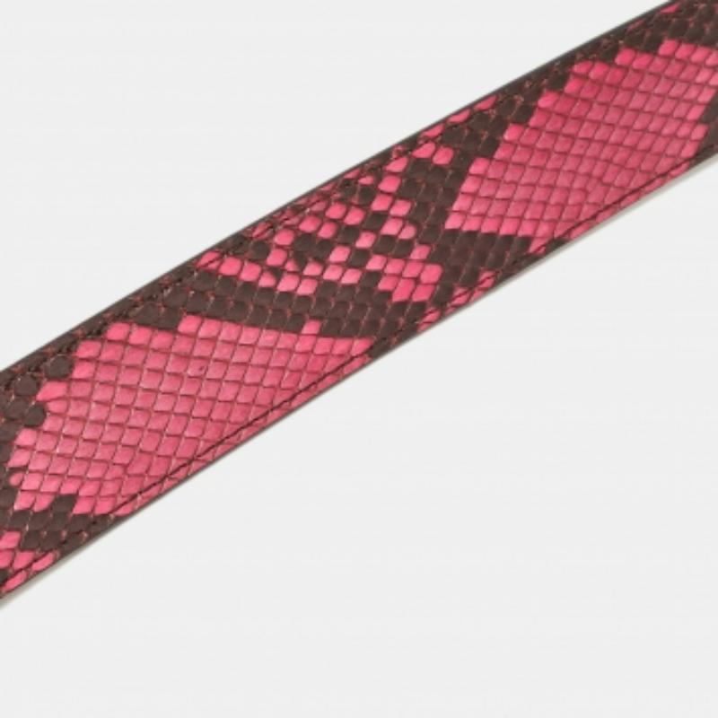 Louis Vuitton Pink Python Bandoulière Shoulder Bag Strap In Excellent Condition For Sale In Dubai, Al Qouz 2