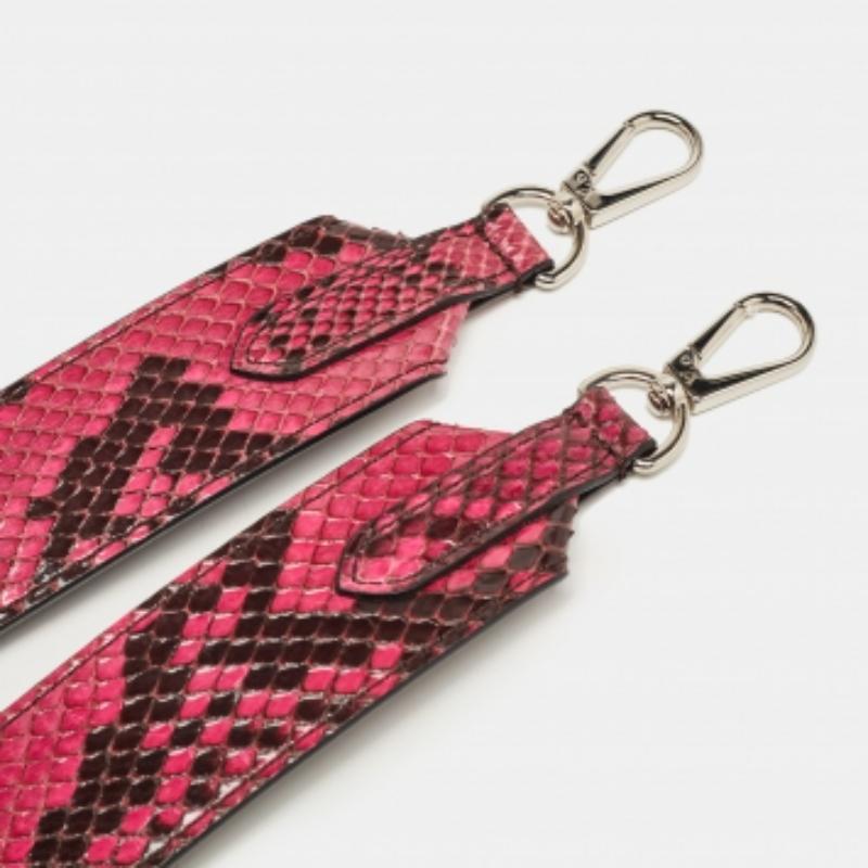 Women's Louis Vuitton Pink Python Bandoulière Shoulder Bag Strap For Sale