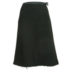 Marni Dark Green Wool Blend Midi Skirt M