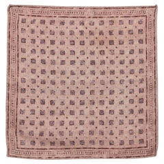 Brunello Cucinelli Pink Printed Wool Handkerchief
