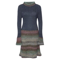 Chanel Mehrfarbiges Byzance Midikleid aus Lurex-Wollstrick L