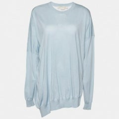Pull en laine et soie bleu ciel Stella McCartney M.