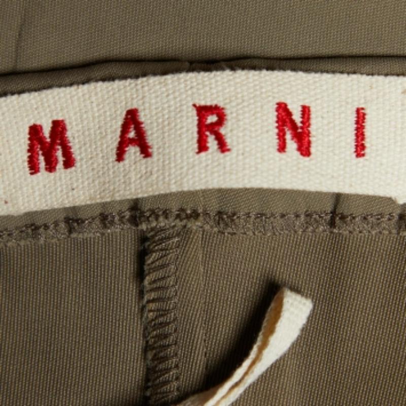 Leggings cropped stretch beige di Marni S In condizioni ottime in vendita a Dubai, Al Qouz 2