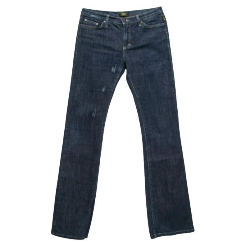 Versace Jeans Couture Blau Denim Tapered Leg Jeans S Taille 28"
