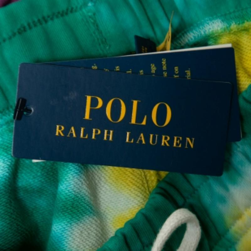 De las mujeres Polo Ralph Lauren Joggers de algodón con estampado teñido multicolor S en venta