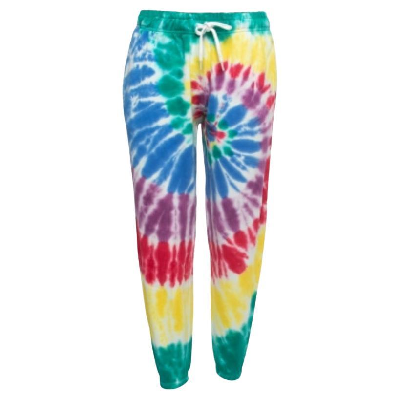 Polo Ralph Lauren - Joggers in cotone con stampa tintoriale multicolore - S