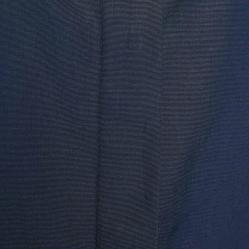 Kenzo Memento Collection'S Camicia Button Down in cotone blu navy S in vendita 1