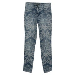 Dolce & Gabbana - Jeans in denim jacquard blu XS Vita 24