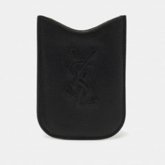 Yves Saint Laurent Porte Blackberry Cover en cuir noir