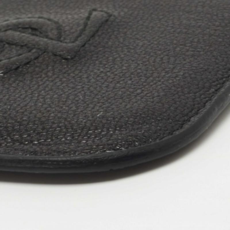 Yves Saint Laurent Porte Blackberry Cover en cuir noir en vente 1