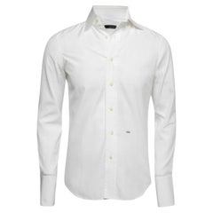 Dsquared2 White Cotton Button Front Shirt S