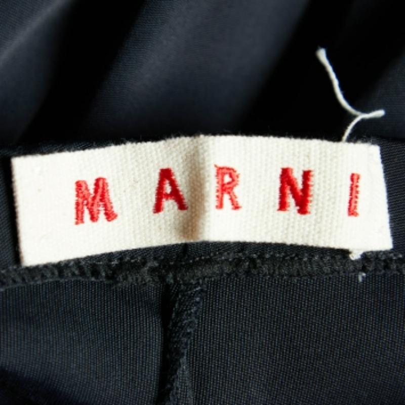 Leggings cropped in maglia nera di Marni S in vendita 1