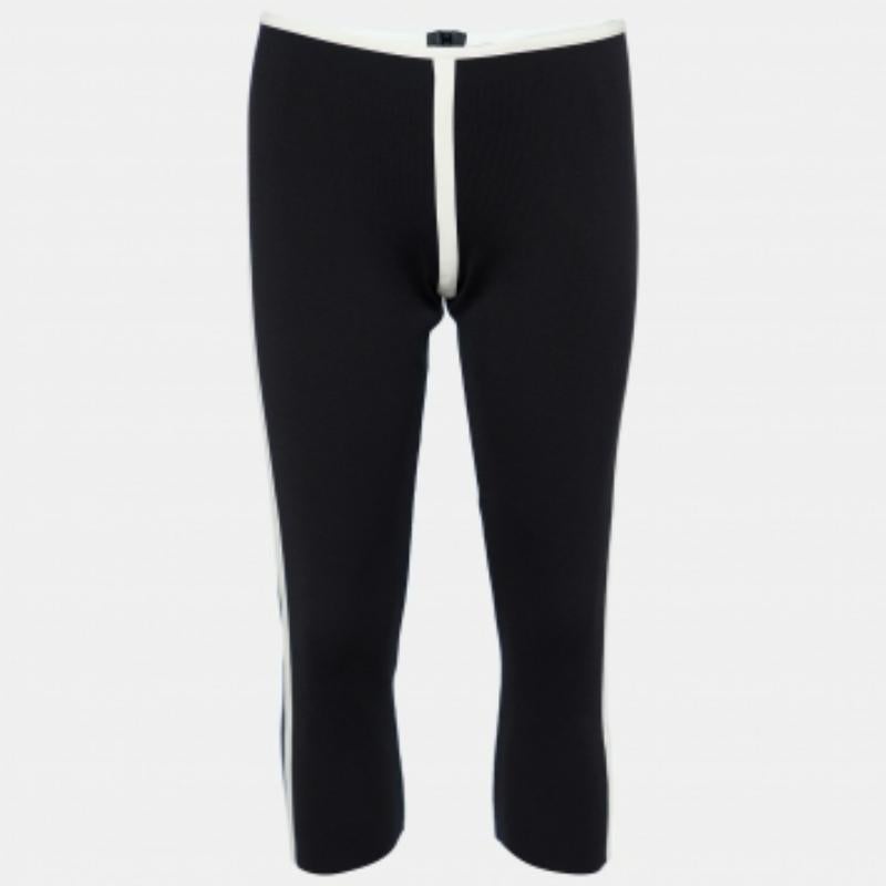 Pantaloni Capri in maglia di cotone nero Marni S in vendita