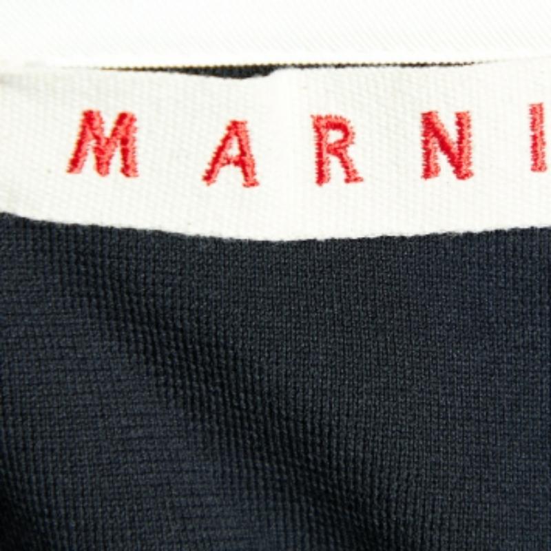 Pantaloni Capri in maglia di cotone nero Marni S In condizioni buone in vendita a Dubai, Al Qouz 2