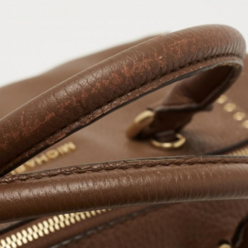 Marrone Michael Kors - Borsa Riley in pelle marrone in vendita