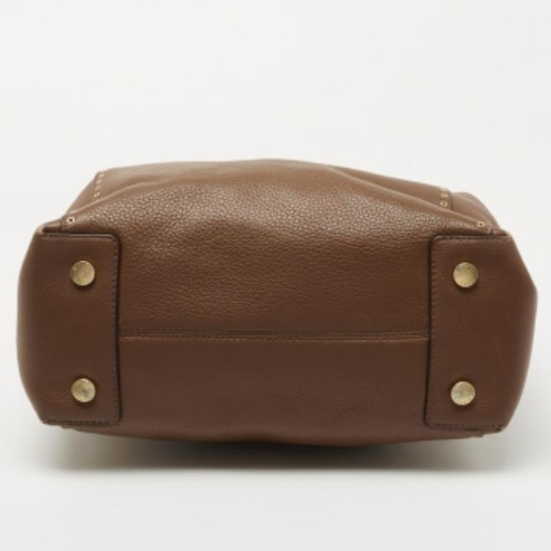 Michael Kors - Borsa Riley in pelle marrone In condizioni discrete in vendita a Dubai, Al Qouz 2