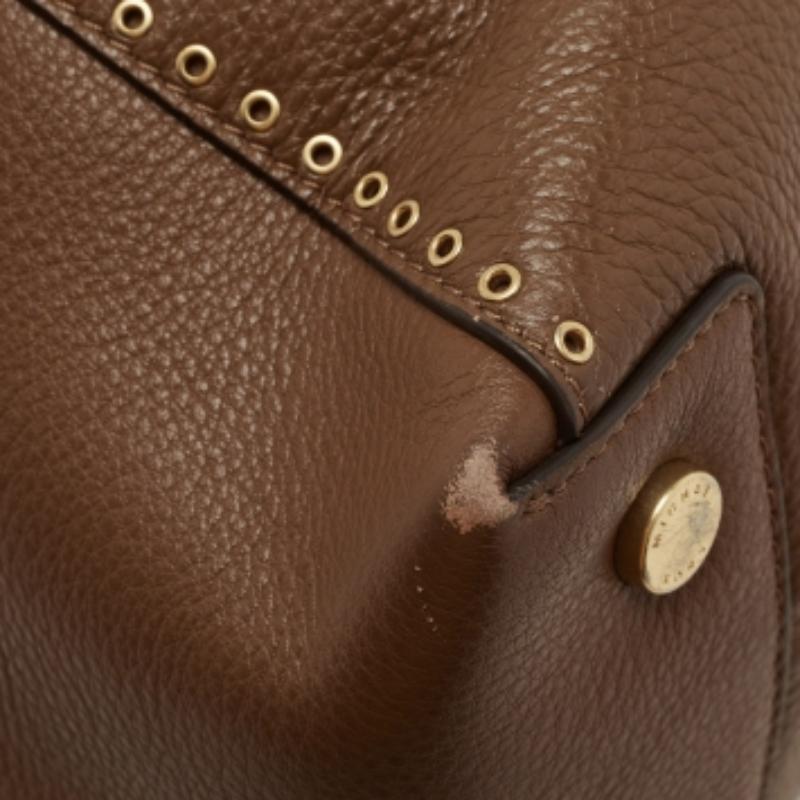 Michael Kors - Borsa Riley in pelle marrone in vendita 4