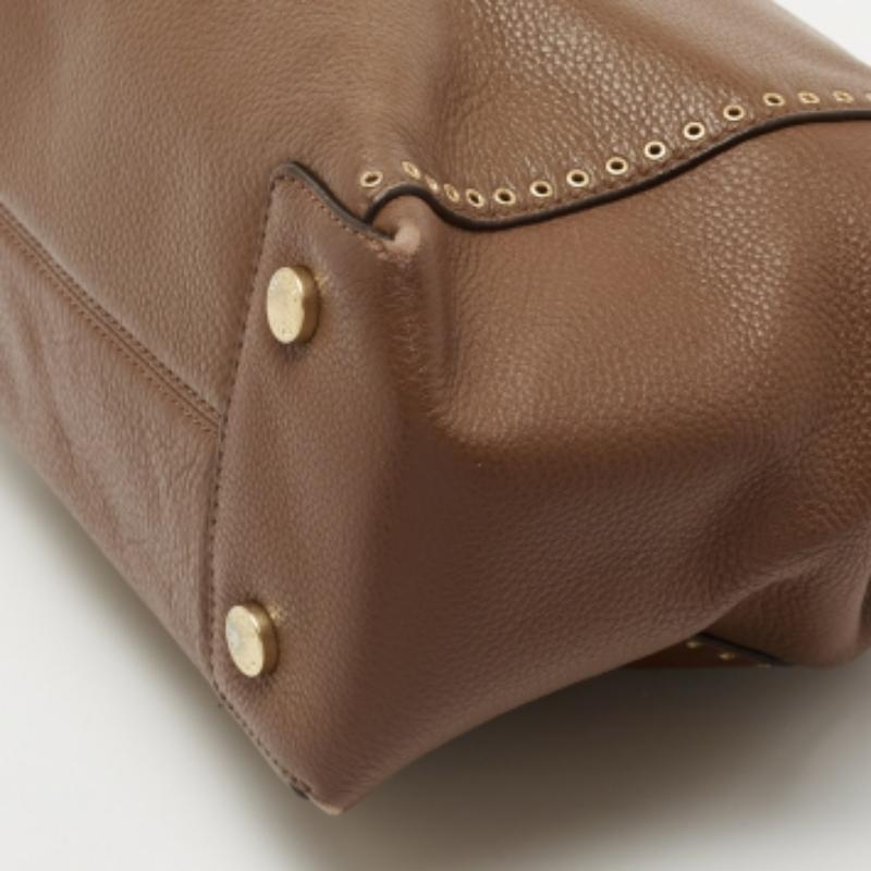 Michael Kors - Borsa Riley in pelle marrone in vendita 1