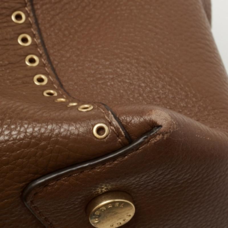 Michael Kors - Borsa Riley in pelle marrone in vendita 3