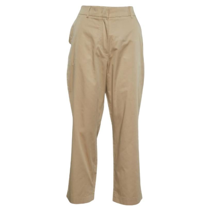Pantaloni chino in cotone Max Mara beige S in vendita