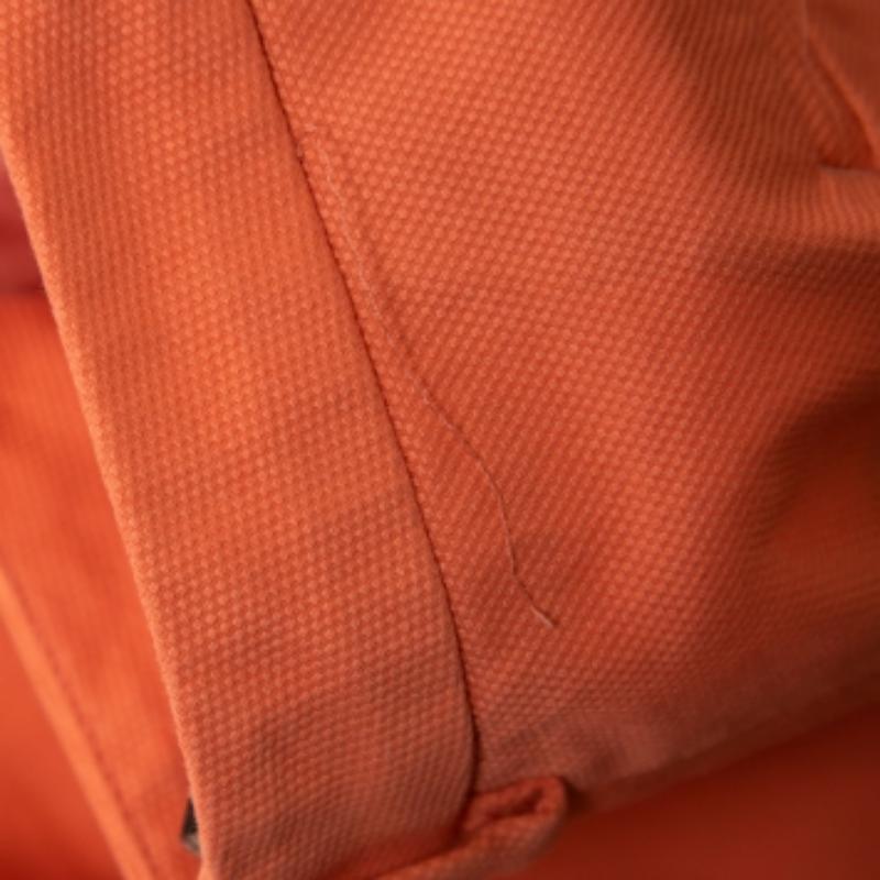 Pantaloni a sigaretta in cotone arancione Max Mara L.L.A. In condizioni buone in vendita a Dubai, Al Qouz 2