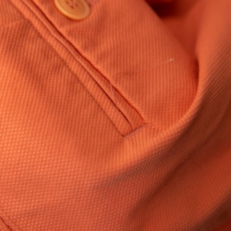 Arancia Pantaloni a sigaretta in cotone arancione Max Mara L.L.A. in vendita