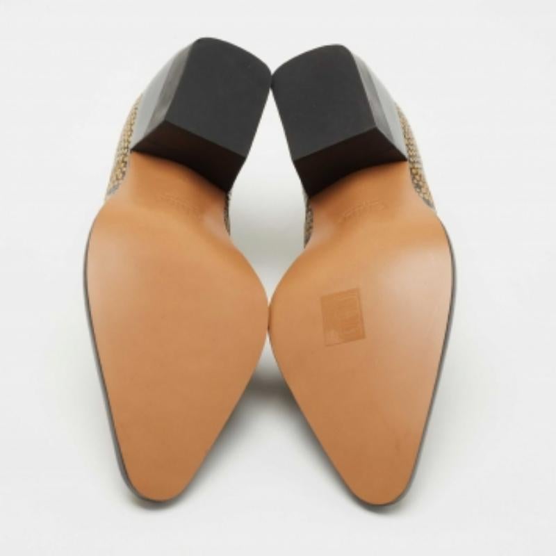 Donna Chloe - Stivaletti Rylee in pelle goffrata di pitone giallo/nero - misura 37 in vendita