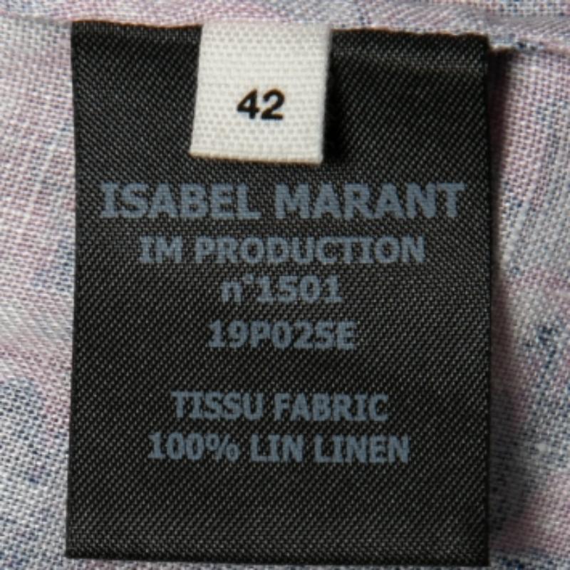 Presentato da Isabel Marant Etoile, questo top è davvero una delizia per il tuo elegante gusto sartoriale. Realizzato in lino, questo top ha un taglio monospalla e un bordo con volant.
