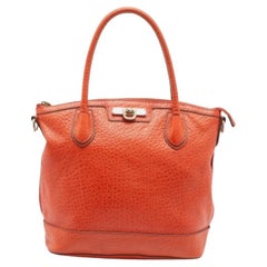 DKNY Tote Top Zip in pelle arancione