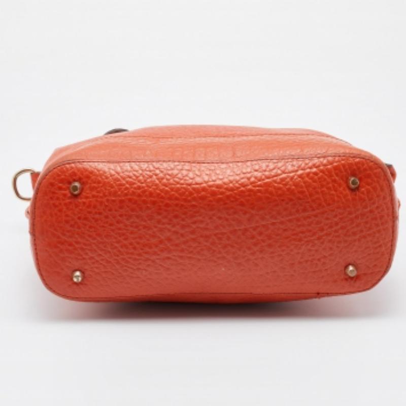 DKNY Tote Top Zip in pelle arancione in vendita 2