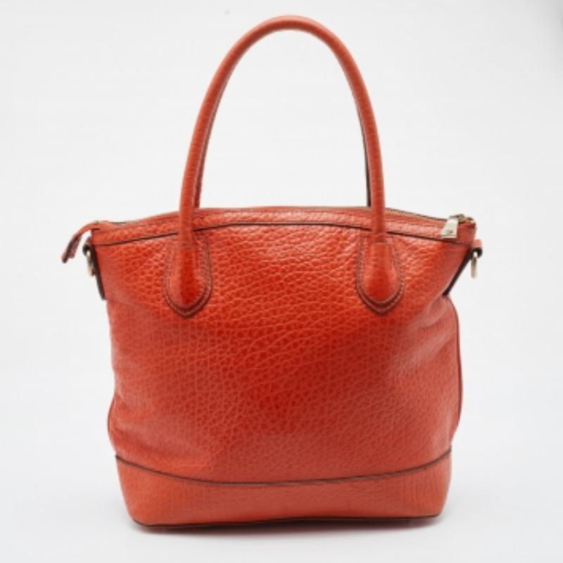 DKNY Tote Top Zip in pelle arancione in vendita 5