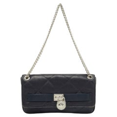Michael Kors Borsa a tracolla Hamilton in pelle trapuntata blu navy